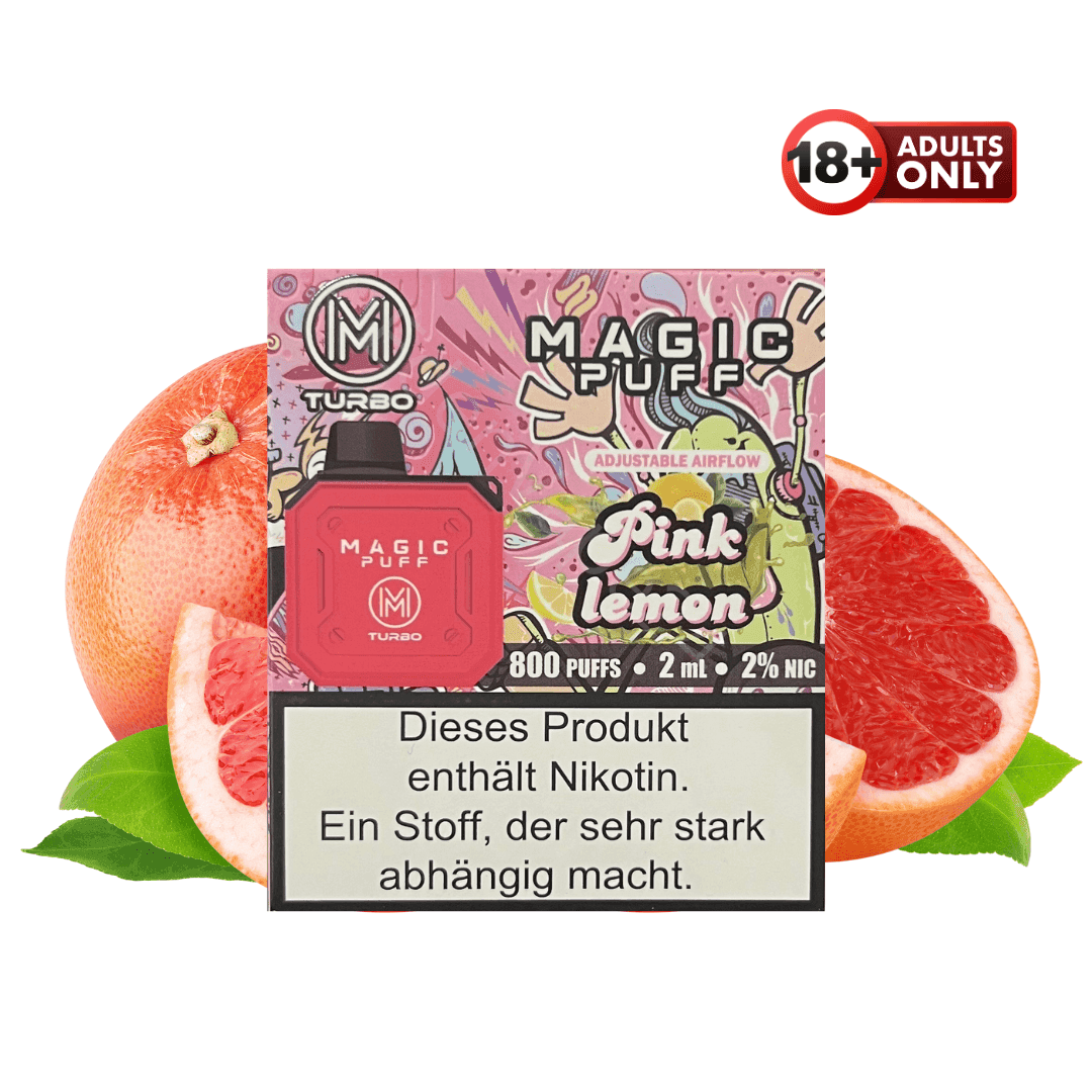 Magic Puff Turbo 800 Pink Lemon - EdenVape24